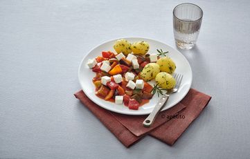 apetito Menüservice Kartoffeln mit Feta Sauce