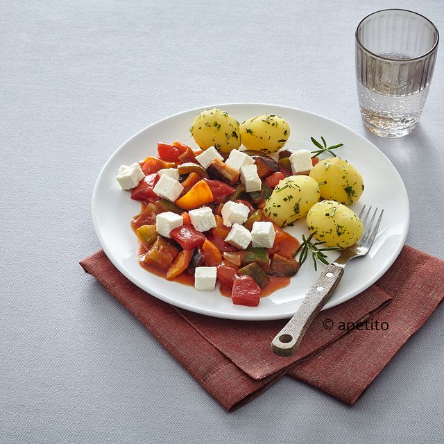 apetito Menüservice Kartoffeln mit Feta Sauce