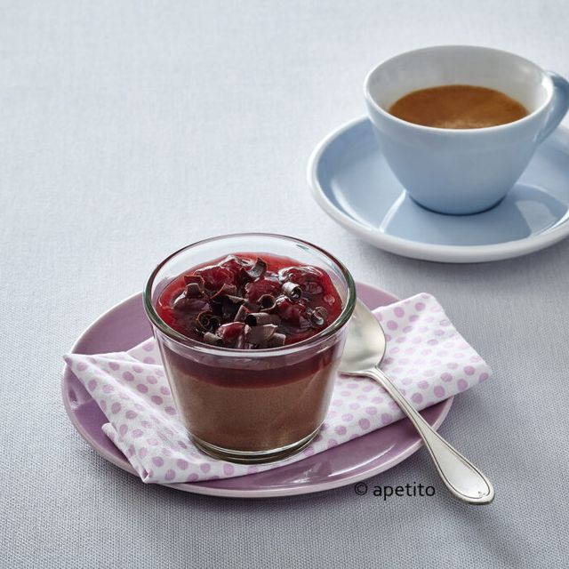 apetito Menüservice Schokoladendessert mit Kaffee